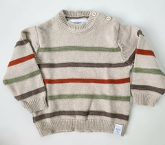 Sweater Bebe/Nene Juani Rayado (Beige)