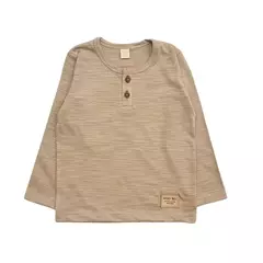 Remera Nene ML con Botones (Beige) - comprar online