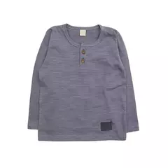 Remera Nene ML con Botones (Gris) - comprar online