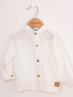 Camisa Bebe ML Cotton Baby (Blanco) - comprar online