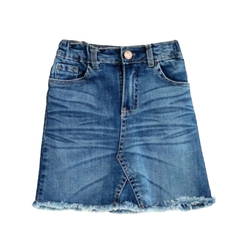Pollera Nena Jeans Clasica (Azul)