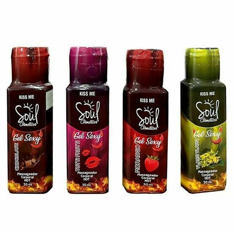 Kiss Me Hot Gel Sexy Massageador Corporal 30ml Soul Cosméticos