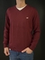 Sweater New Funny V Bordo - Mistral