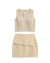 Short saia lapela assimétrica linho puro - Voltage Moda Feminina 