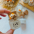 kit 10 velas aromáticas personalizadas + Florzinhas sempre viva