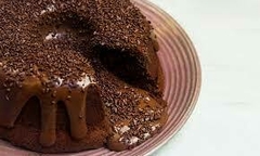 Bolo de Chocolate Vulcão