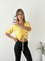 Blusa lino spandex escote V con frunce regulable Albali - BENKA MAYORISTA 