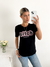 Remera jersey escote redondo Bitch con strass en internet
