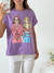 Remera amplia manga rebatible Femme