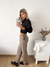 Pantalon sastrero vintage pinzado tiro bajo con sustraccion y cintura regulable Havre - BENKA MAYORISTA 