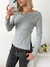 Remera morley soft escote bote con frunce en delantero y tajo Idupur - comprar online