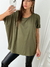 Remeron modal soft oversize con recorte y pinzas Kira - tienda online