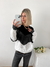 Sweater combinado diseño en V Lenna - tienda online