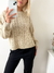 Sweter trenzado escote redondo Madeleine - BENKA MAYORISTA 