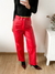 Pantalon bengalina engomada wide leg Monclaire - tienda online