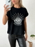 Remera amplia manga rebatible Eye en internet