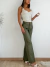 Imagen de Pantalon cuerina con bolsillos traseros con cierre y boton Olivia