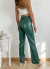 Pantalon cuerina con bolsillos traseros con cierre y boton Olivia - BENKA MAYORISTA 