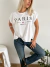 Remera amplia manga rebatible Paris - comprar online