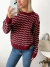 Sweater punto calado y rayas Pucon