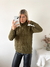 Sweater poleron ancho trenzas gruesas Steffan