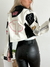 Campera importada de cuerina con bordados Tavush - tienda online