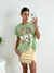 Remera amplia manga rebatible New york ositos