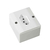 Conjunto Sobrepor 1 Tomada 2P+T Vertical 10A/250V Mectronic