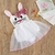 Vestido Coelho da Páscoa bordado infantil
