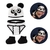 Conjunto Recém-nascido Fotografia Crochê Mesversário Panda - comprar online