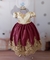 Vestido Realeza Infantil Princesa bordado Luxo Daminha - loja online