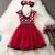 Vestido Temático Infantil Minnie bebê fantasia Minnie com arco