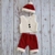 Conjunto Recém-nascido Fotografia Mesversário Papai Noel bebê Natal