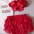 Body temático com calcinha e laço Mesversário Natal Bebê - comprar online