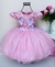 Vestido Luxo Princesa Jardim Encantado bordado com pérolas
