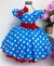 Vestido Infantil Galinha Pintadinha Menina Festa Com Laço