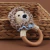 Chocalho Bebê/Recém-nasc Mordedor Amigurumi Newbon Temático - Leão