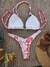 Conjunto De Biquíni - Calcinha Asa Delta Fio Dental Top Cortininha Com Bojo - Vila Beach Wear - Maiô e Biquíni Feminino Verão 2025
