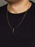 Colar Masculino Elo Fígaro com Cruz Banho Ouro 18K - comprar online