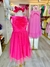Vestido Festa com Aplicação de Coração Malagah - ROSA