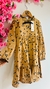 Vestido Infantil Menina Flores Milon - CAMURÇA - loja online