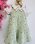 SALOPETE- Conjunto Infantil Menina Corações Milon - VERDE - comprar online