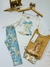 Conjunto Infantil Menina Flores Milon -AZUL - CASTELO DA LIZ