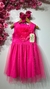Vestido Festa com Aplicação de Coração Malagah - ROSA