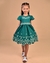 Vestido Infantil Menina Flores Milon - VERDE