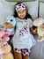 Pijama Oncinha + Tapa-olhos - Branco - comprar online