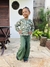Conjunto infantil estampa NANAI- Verde - comprar online