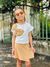 Conjunto Infantil Menina Laço Milon - Camurça - loja online