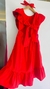 Vestido em algodão - Vermelho na internet