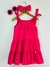 Vestido em algodão com alças amarráveis - comprar online